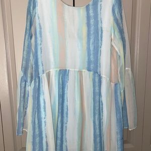 Pastel long sleeve dress